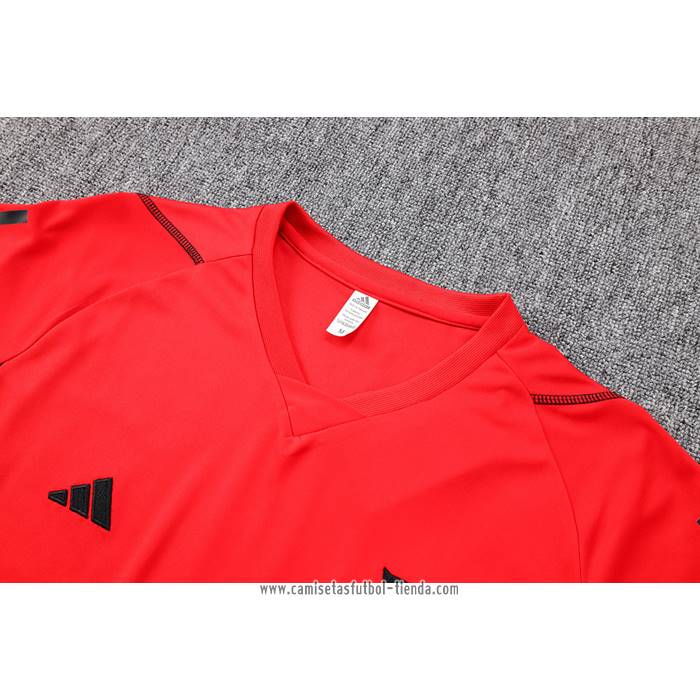 Chandal del Flamengo 2023 2024 Manga Corta Rojo - Pantalon Corto